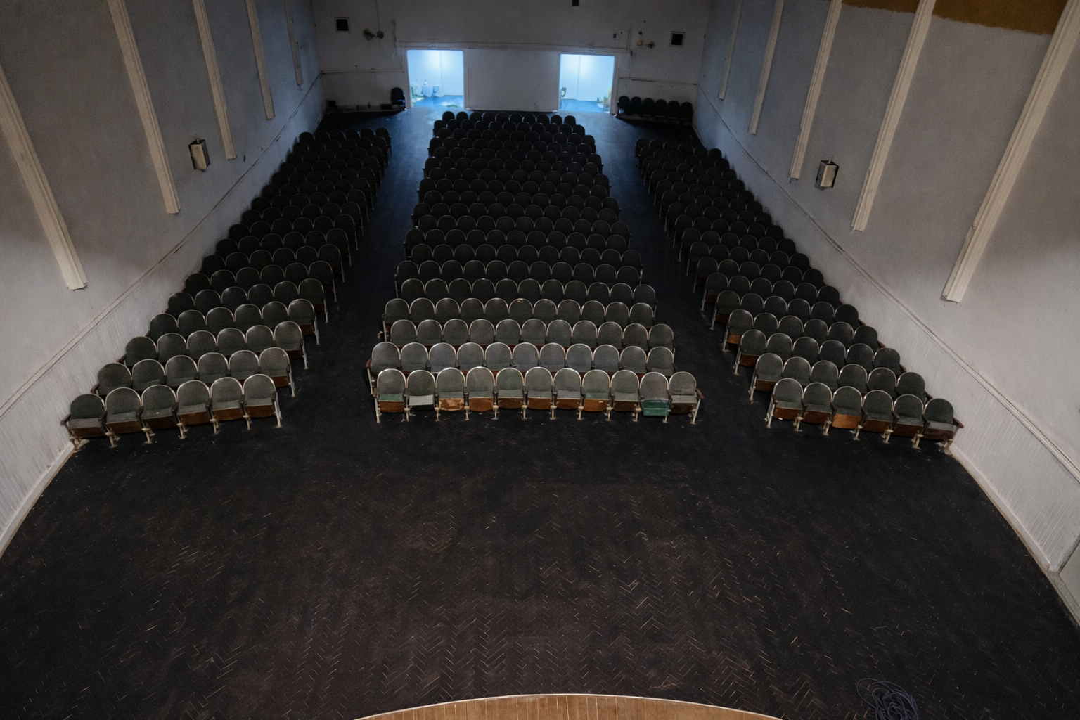 Vista panorámica de las butacas